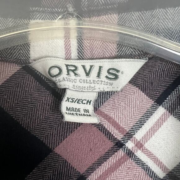 Orvis Women's Plaid Flannel Button Down Shirt Size XS - Picture 2 of 12